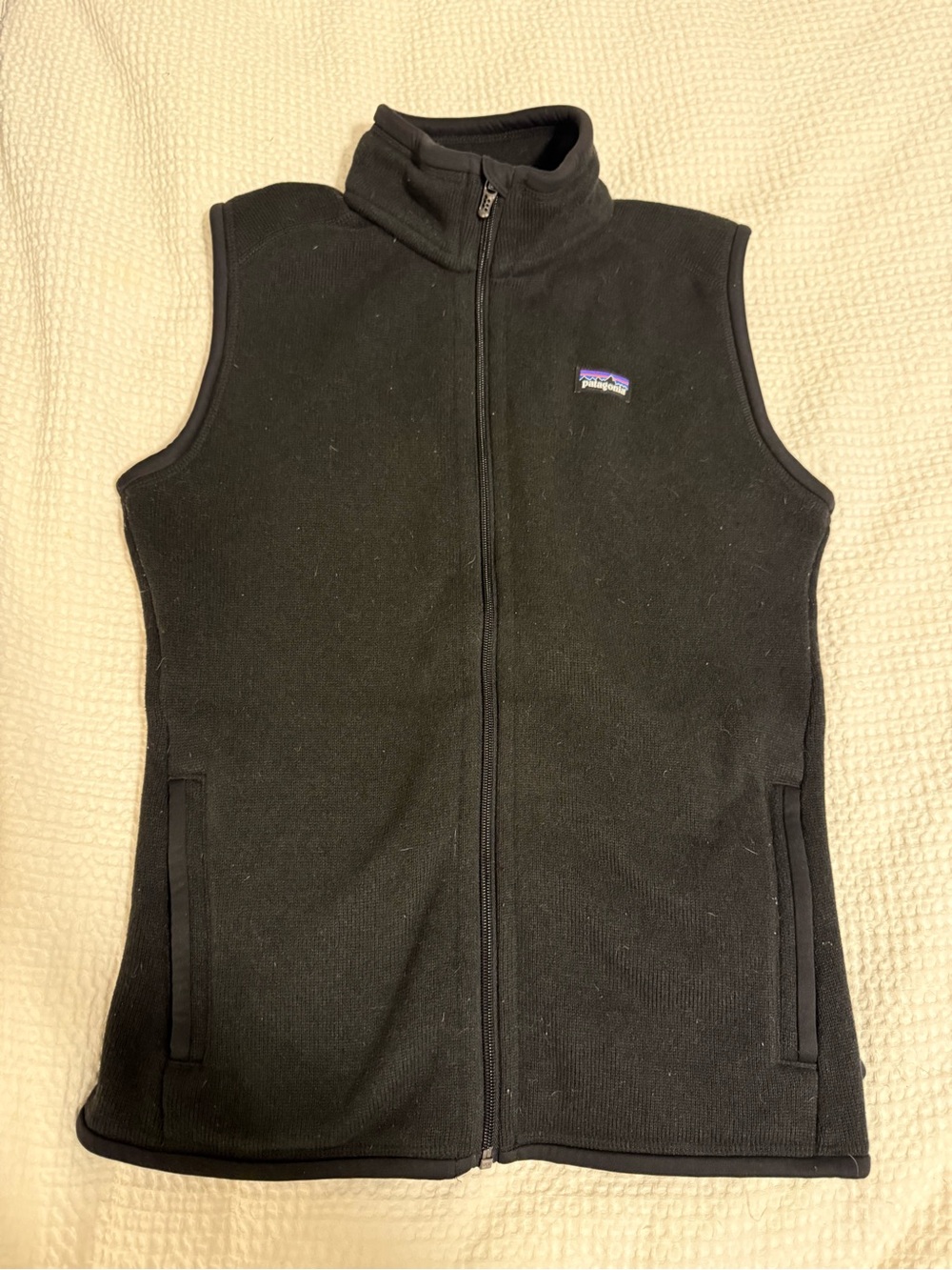 Patagonia Black Full-Zip Fleece Vest